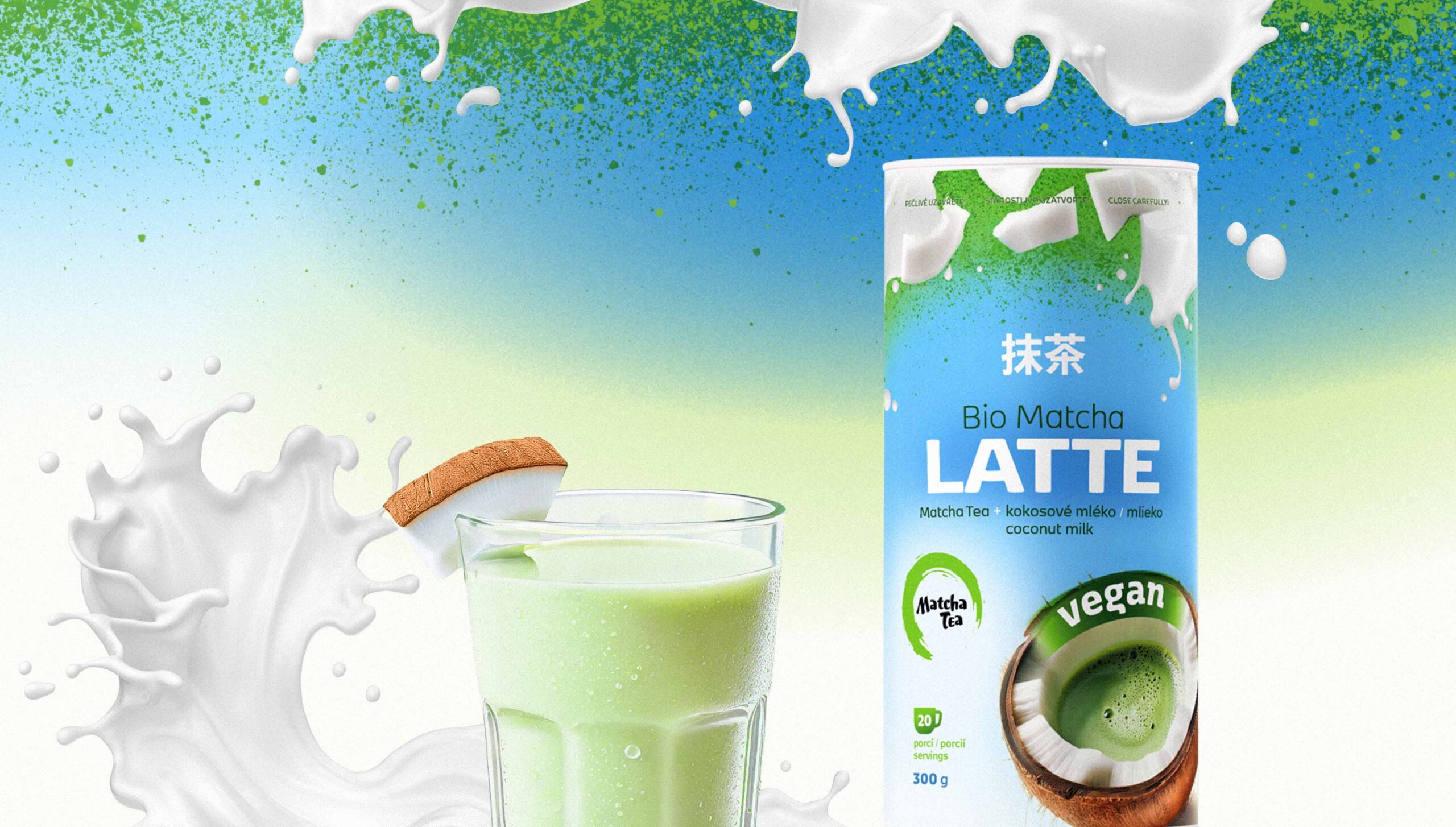 Bio Matcha Tea vegan latte